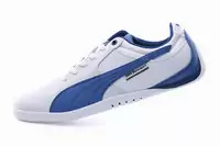 tennis puma zapatos bmw motorspot vente chaude blanc bleu saphir